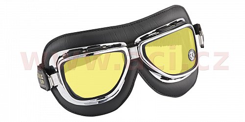 Vintage brýle 510, CLIMAX (černé/chrom, skla žlutá)